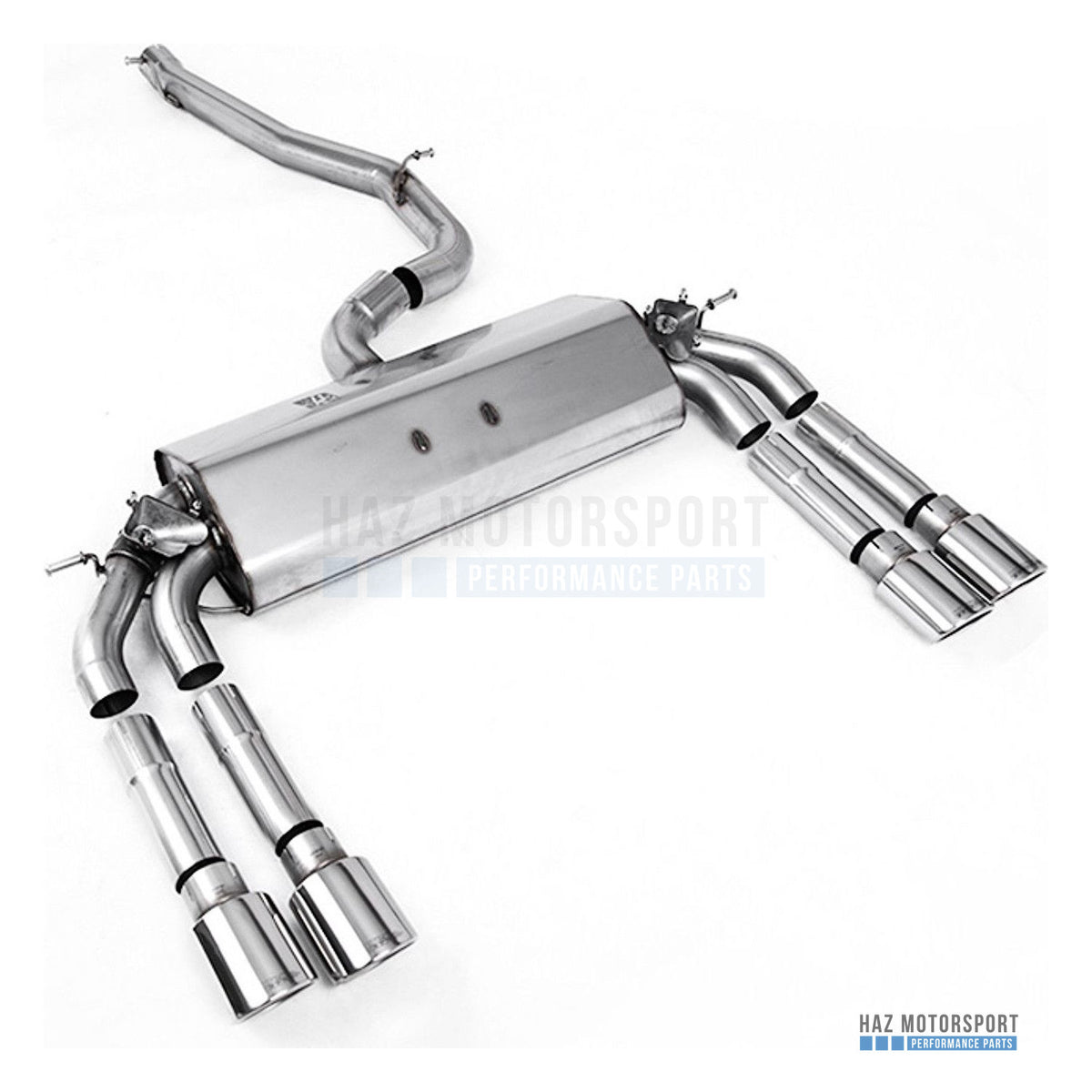 Milltek Sport Non-Resonated (Louder) Cat Back Exhaust – Audi S3 8V.2 (2013–2020) – photo 3