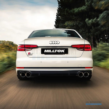 Milltek Sport Non-Resonated (Louder) Cat Back Exhaust – Audi S4 B9 Sport Diff without Brace Bars (2016 on) – photo 3