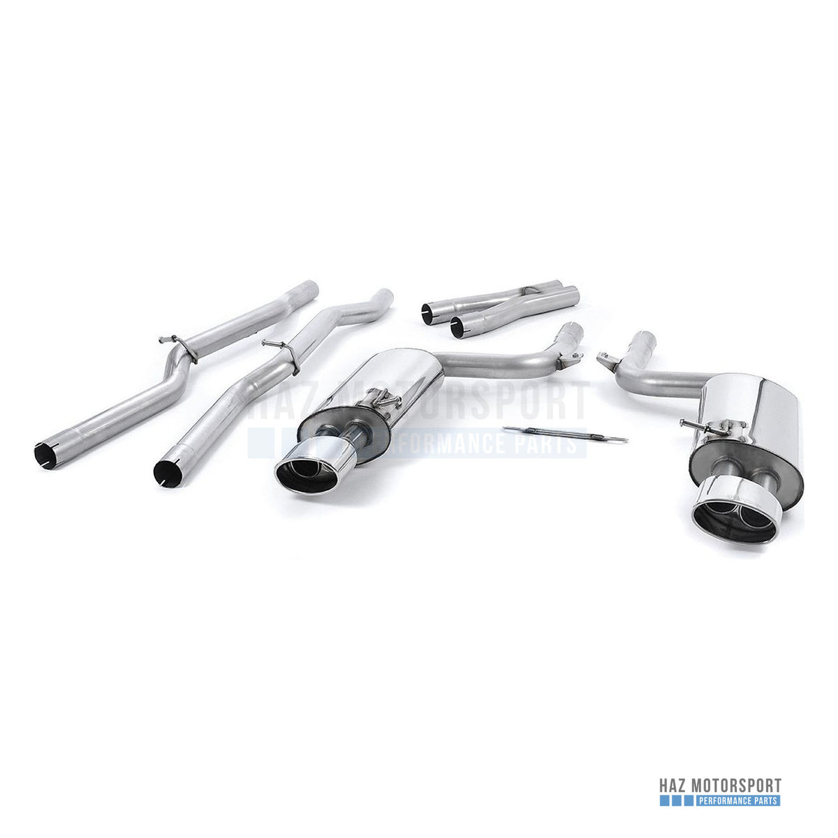 Milltek Sport Non-Resonated (Louder) Cat Back Exhaust – Audi RS4 B7 (2006–2008) – photo 3