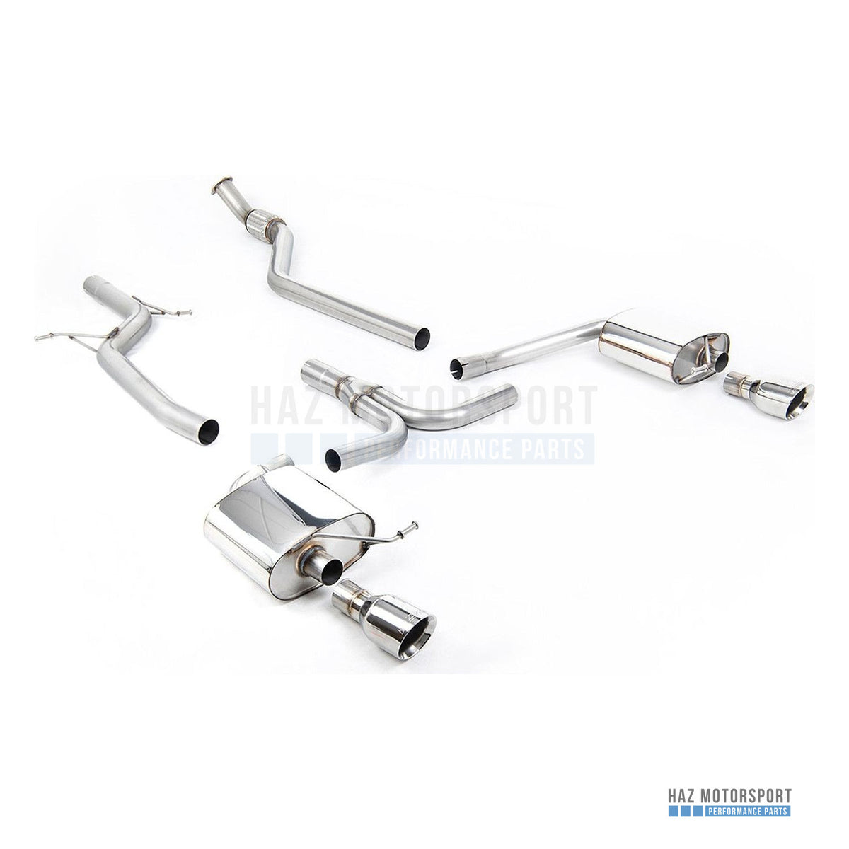 Milltek Sport Non-Resonated (Louder) Cat Back Exhaust – Audi A4 2.0 B8 S line (Manual) (2008–2011) – photo 3