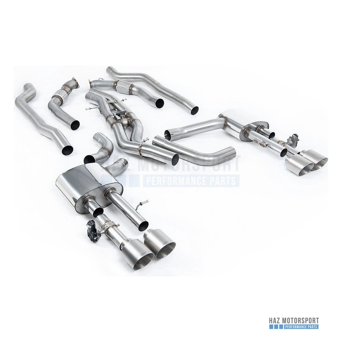 Milltek Sport Non-Resonated (Louder) Cat Back Exhaust – Audi S8 D5 V8 (2020 on) – photo 4