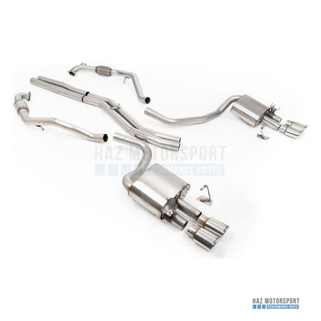 Milltek Sport Non-Resonated (Louder) Cat Back Exhaust – Audi S4/S5 B9 Sport Diff without Brace Bars (2017 on) – photo 4