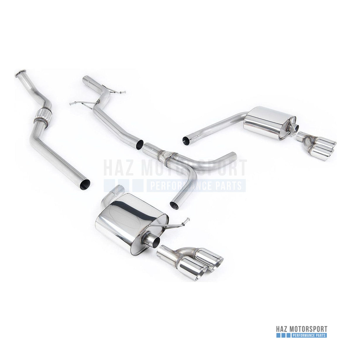 Milltek Sport Non-Resonated (Louder) Cat Back Exhaust – Audi A4 2.0 B8 S line (Tiptronic) (2008–2011) – photo 4