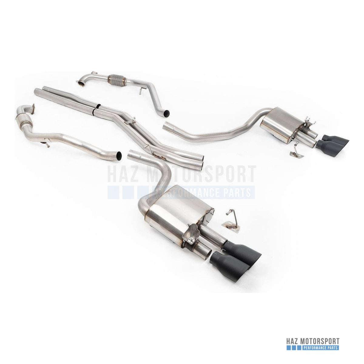 Milltek Sport Non-Resonated (Louder) Cat Back Exhaust – Audi S4/S5 B9 Sport Diff without Brace Bars (2017 on) – photo 6