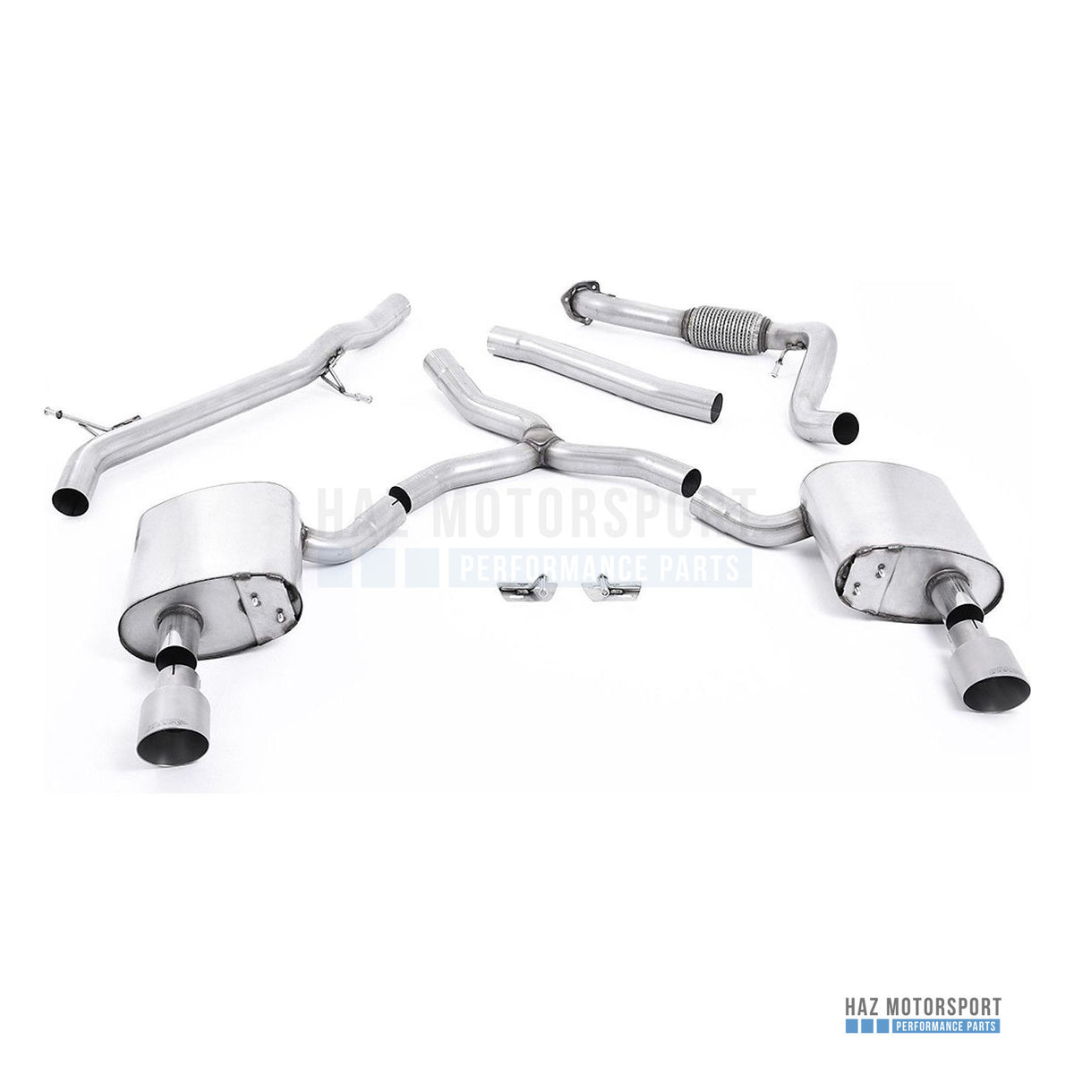 Milltek Sport Non-Resonated (Louder) Cat Back Exhaust – Audi TTS Mk3 (2015 on) – photo 7