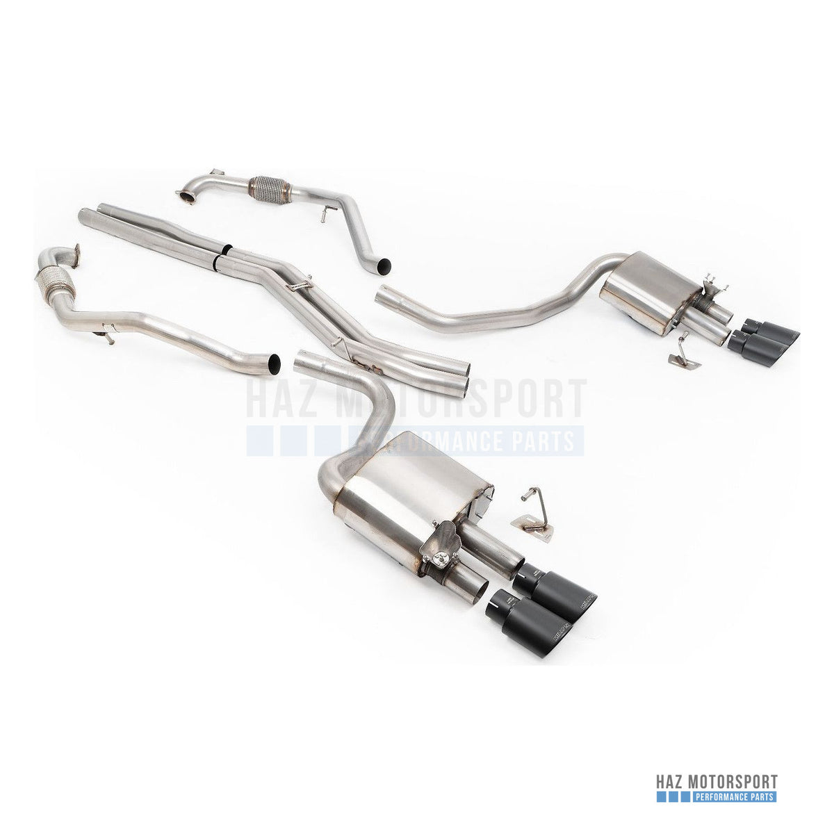 Milltek Sport Non-Resonated (Louder) Cat Back Exhaust – Audi S4/S5 B9 Sport Diff without Brace Bars (2017 on) – photo 8