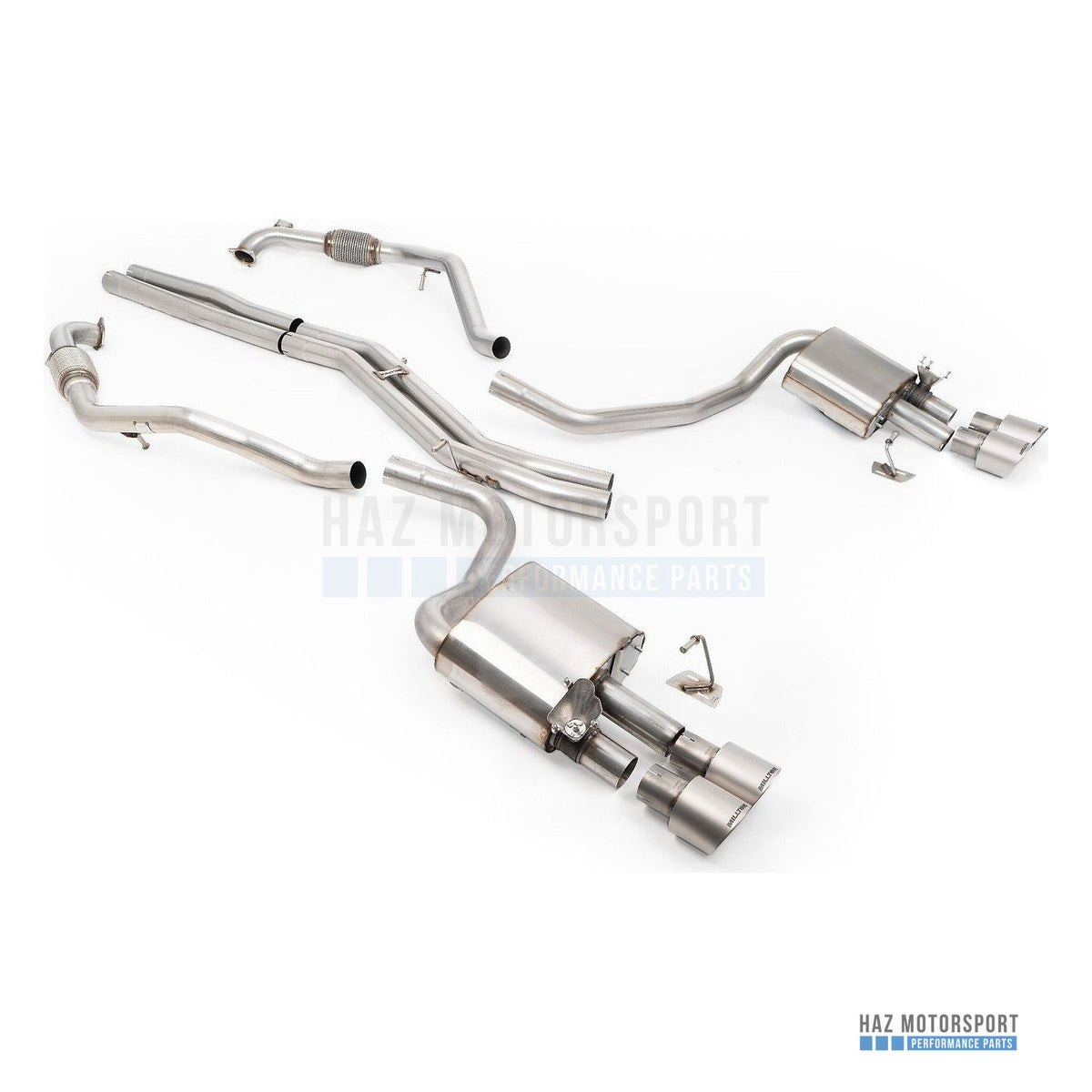 Milltek Sport Non-Resonated (Louder) Cat Back Exhaust – Audi S4/S5 B9 Sport Diff without Brace Bars (2017 on) – photo 10