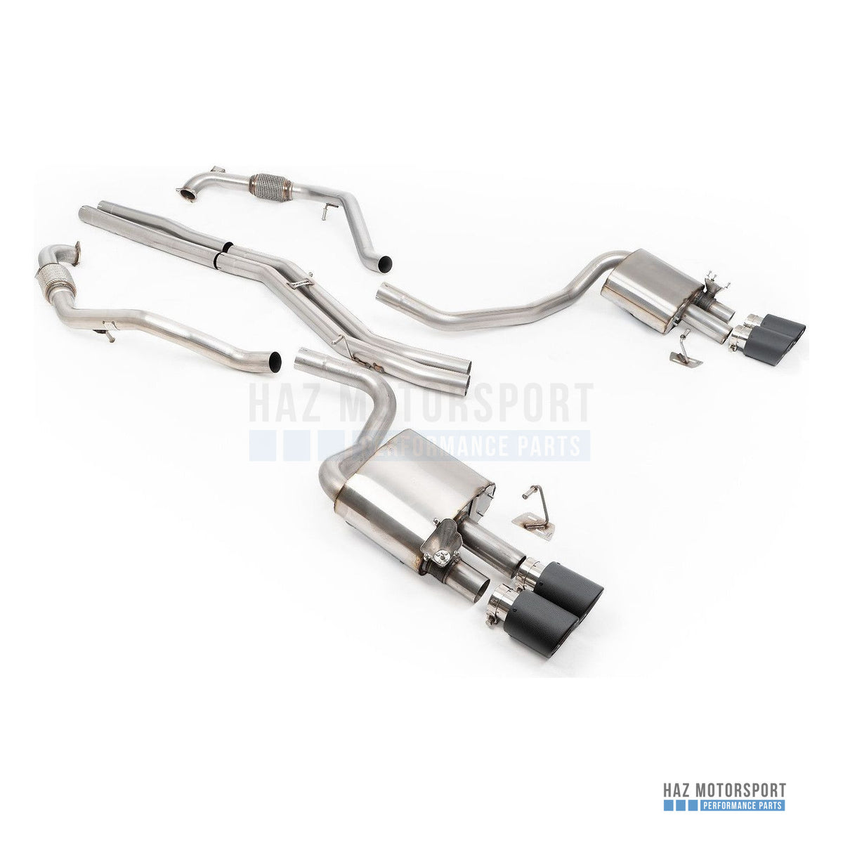 Milltek Sport Non-Resonated (Louder) Cat Back Exhaust – Audi S4/S5 B9 Sport Diff without Brace Bars (2017 on) – photo 14