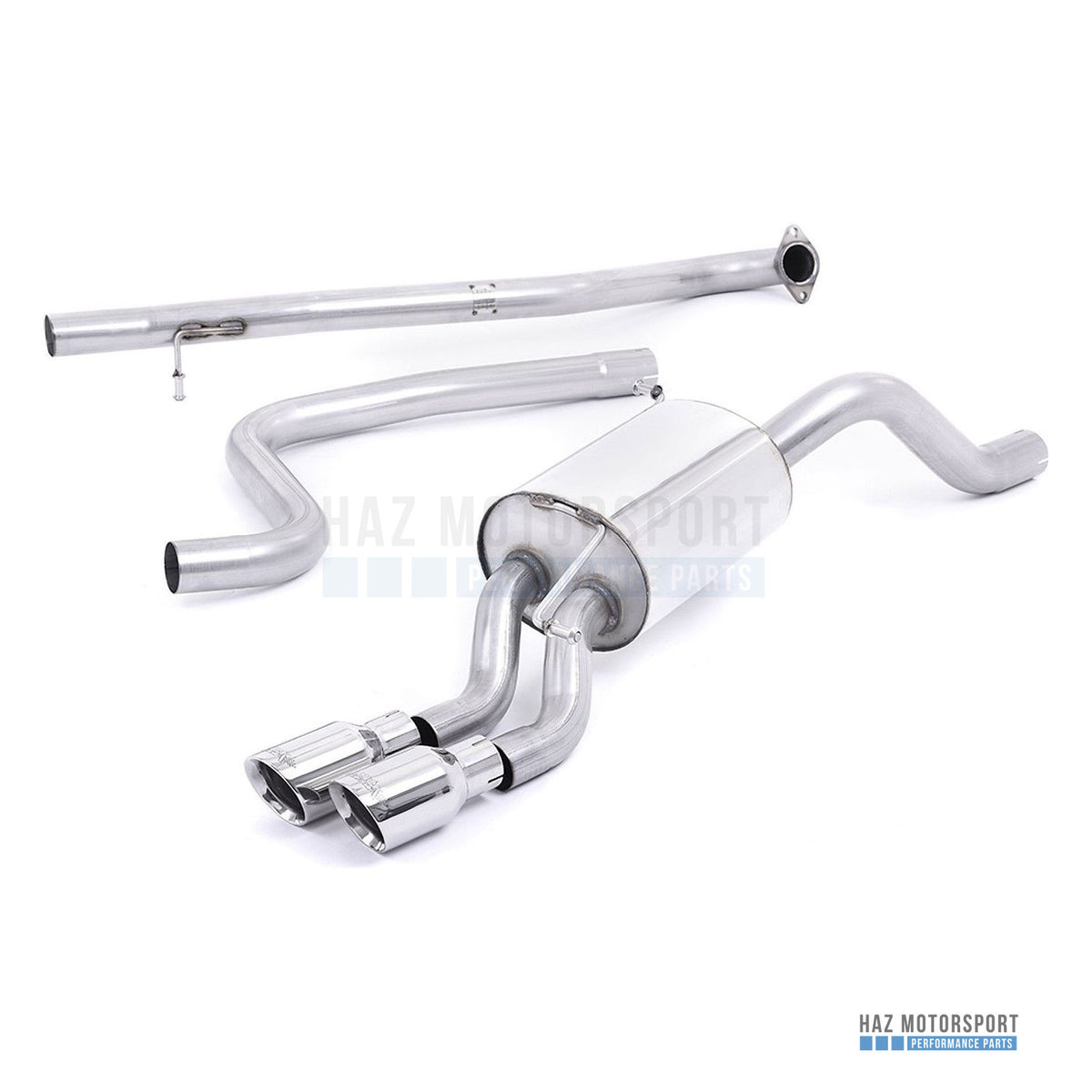 Milltek Sport Non-Resonated (Louder) Cat Back Exhaust – Ford Fiesta Mk7/7.5 Ecoboost 1.0T (2013–2017) – photo 1