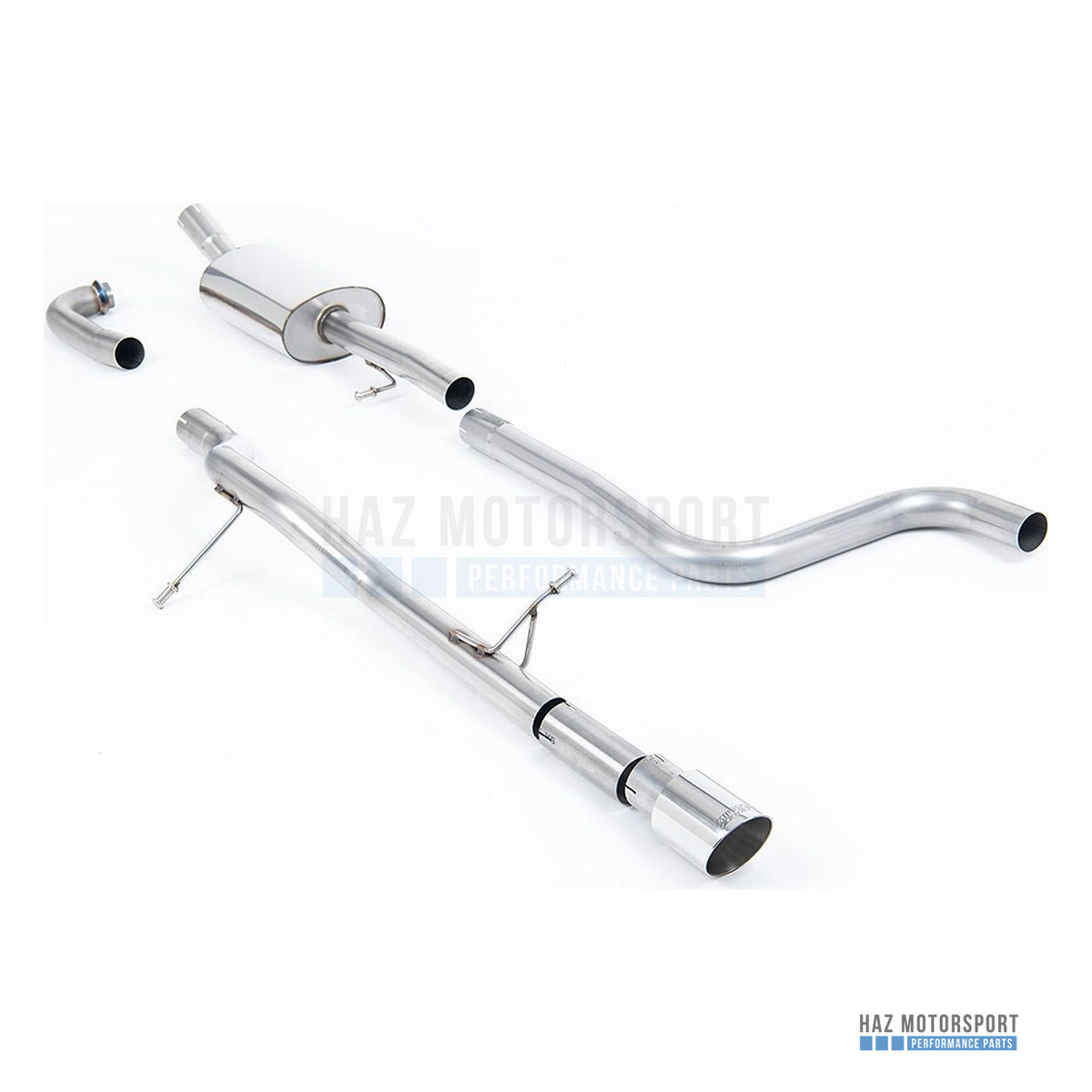 Milltek Sport Non-Resonated (Louder) Cat Back Exhaust – Ford Fiesta Mk8 1.0T ST Line (2017–2019) – photo 1