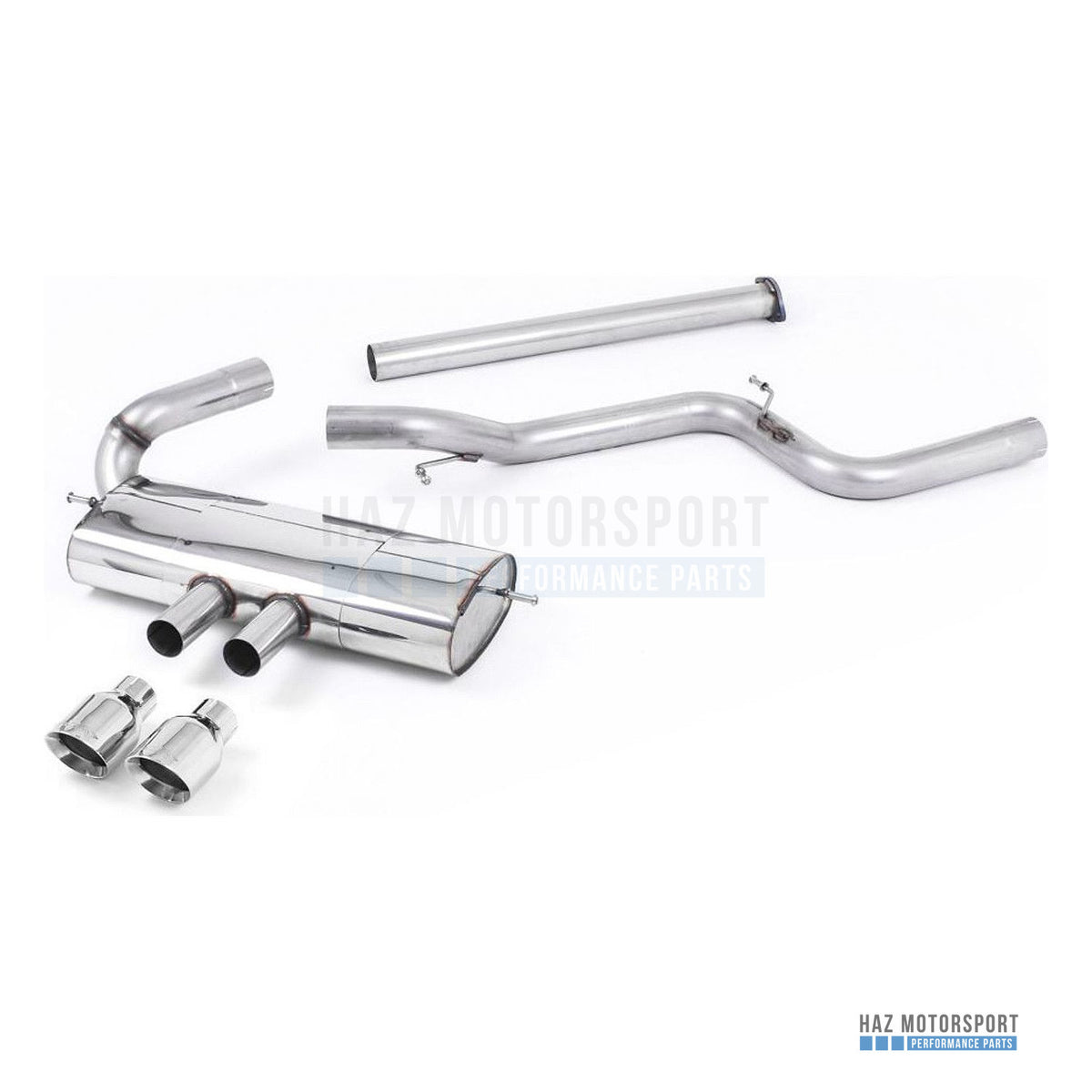 Milltek Sport Non-Resonated (Louder) Cat Back Exhaust – Ford Focus Mk3 ST 5 door Hatchback (2012–2018) – photo 1