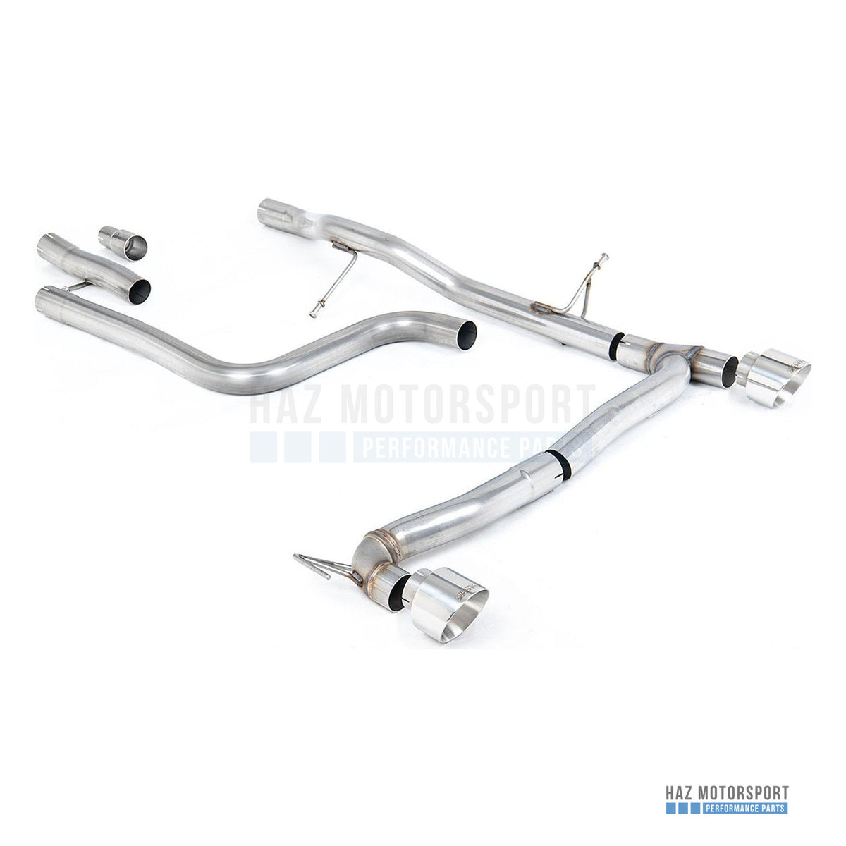 Milltek Sport Non-Resonated (Louder) GPF Back Exhaust – Ford Fiesta Mk8 1.0T ST Line Dual Outlets (2020 on) – photo 1