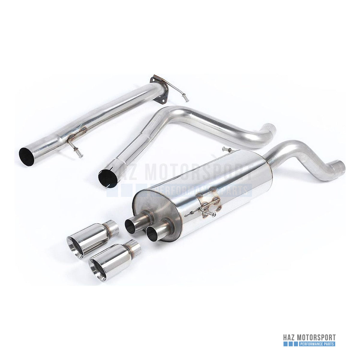 Milltek Sport Non-Resonated (Louder) Cat Back Exhaust – Ford Fiesta Mk7/7.5 ST 1.6 (2013–2017) – photo 1