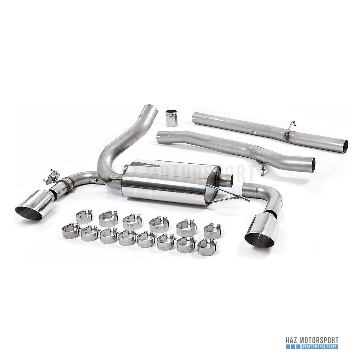 Milltek Sport Non-Resonated (Louder) Cat Back Exhaust – Ford Focus Mk3 RS (2016–2018) – photo 1