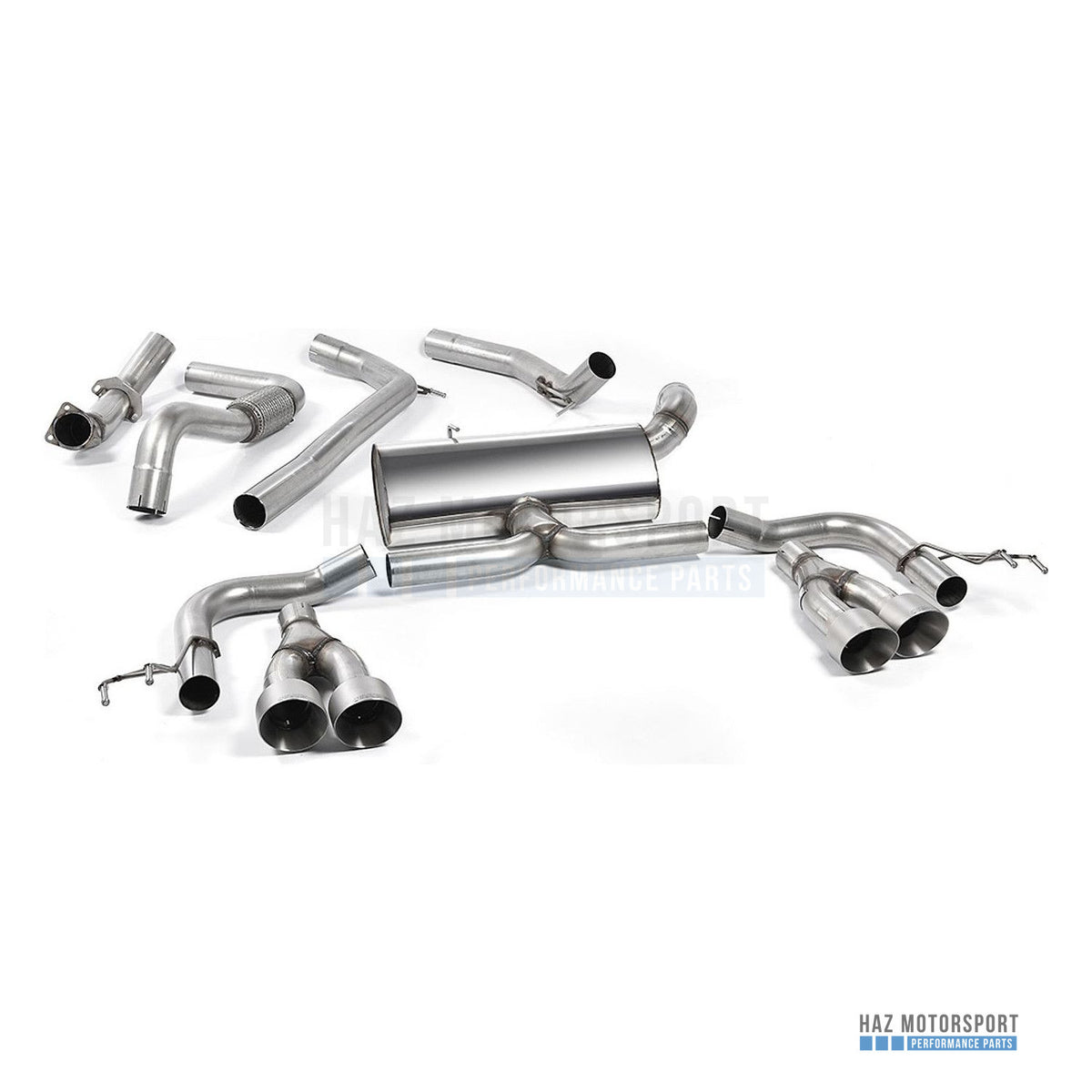 Milltek Sport Non-Resonated (Louder) Cat Back Exhaust – Honda Civic FK2 Type R Turbo (2015–2017) – photo 5