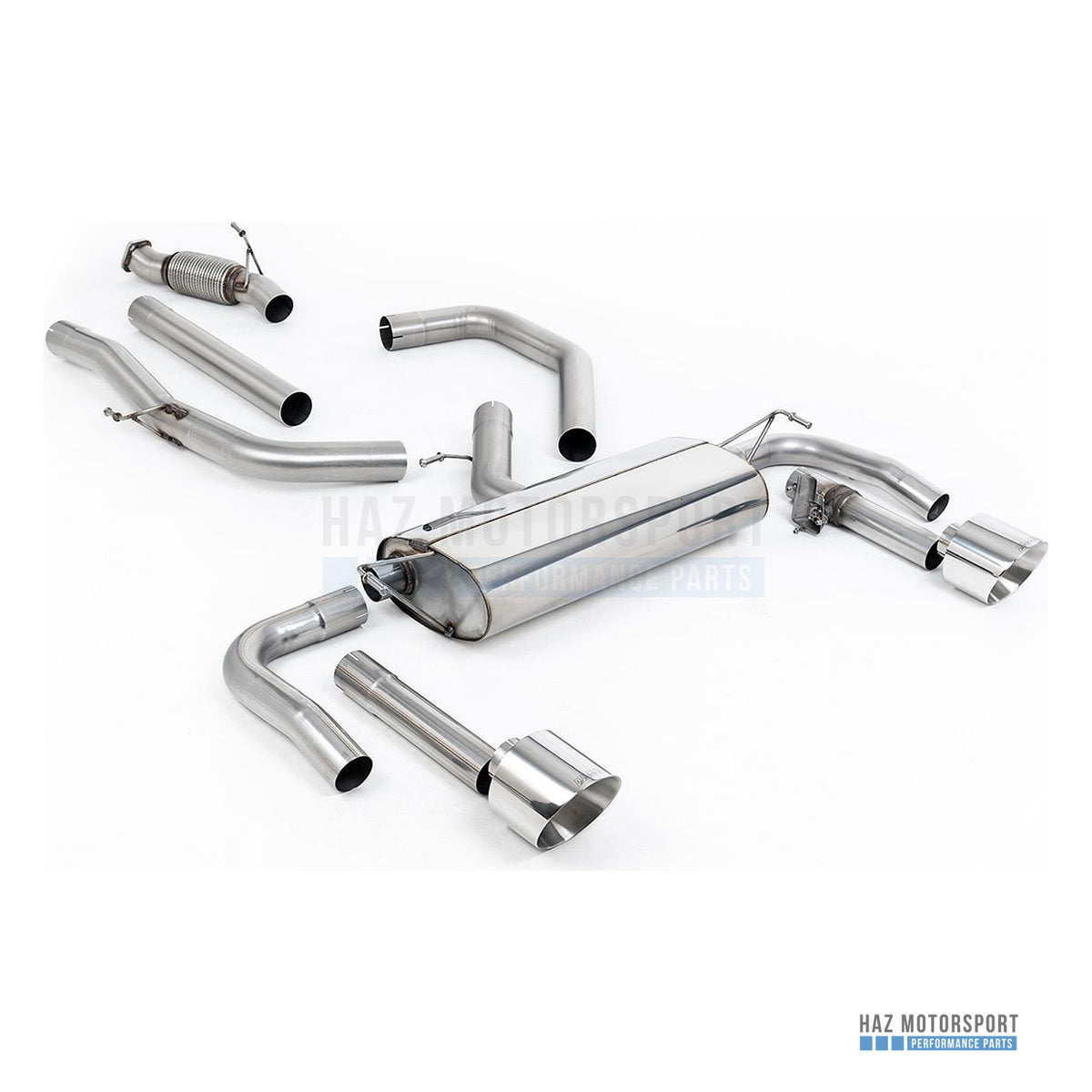 Milltek Sport Non-Resonated (Louder) Cat Back Exhaust – Hyundai/Kia Elantra N (2021 on) – photo 1
