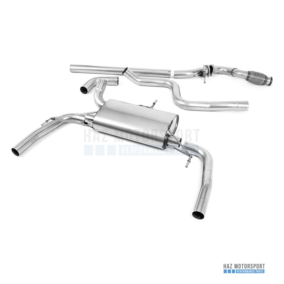 Milltek Sport Non-Resonated (Louder) Cat Back Exhaust – Peugeot 308 GTI 270 Non-OPF/GPF Models (2016–2019) – photo 1