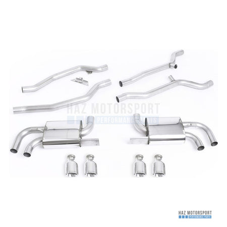 Milltek Sport Non-Resonated (Louder) Cat Back Exhaust – Porsche Cayenne 958 Turbo V8 (Pre-Facelift) (2010–2014) – photo 1
