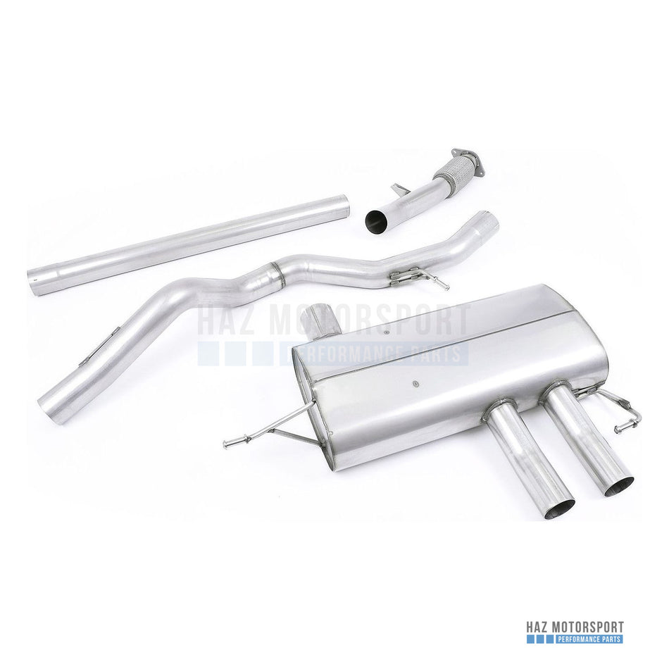 Milltek Sport Non-Resonated (Louder) 3" Cat Back Exhaust System, Uses OE Tips – Renault Megane RS 280 Mk4 1.8 TCe, Non-GPF (2018 on) – photo 1
