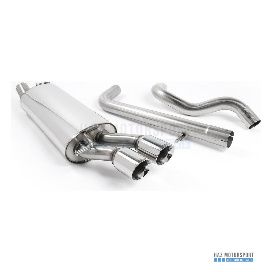 Milltek Sport Non-Resonated (Louder) 2.5" Cat Back Exhaust System with Twin Polished GT-80 Tips – Seat Leon Mk1 1.8T / 1.9 TDI / VW Golf Mk4 GTI 1.8T / 1.9 TDI (1998–2005) – photo 1