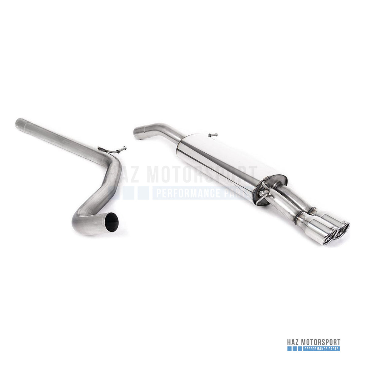 Milltek Sport Non-Resonated (Louder) Cat Back Exhaust – Seat Ibiza 1.9 TDI/FR 1.8 20VT (2003–2008) – photo 1