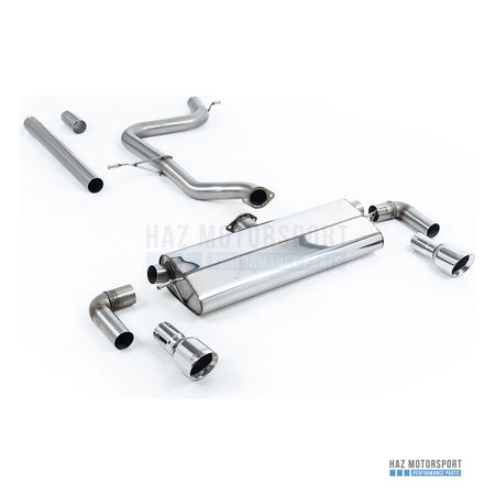 Milltek Sport Non-Resonated (Louder) Cat Back Exhaust – Seat Leon FR 1.8 TSI & VW Golf Mk7.5 1.5 TSI (2017–2021) – photo 1