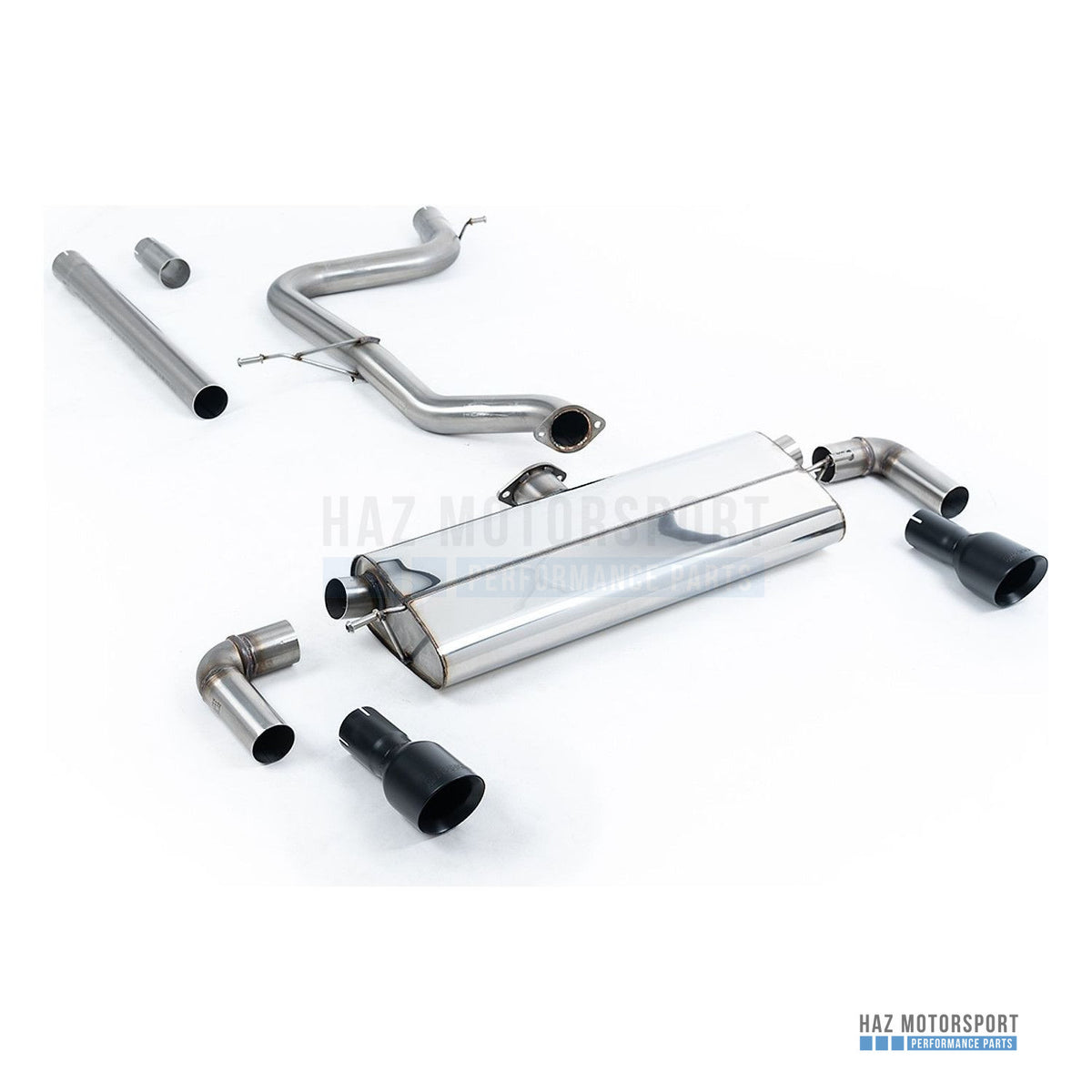 Milltek Sport Non-Resonated (Louder) Cat Back Exhaust – Seat Leon FR 1.8 TSI & VW Golf Mk7.5 1.5 TSI (2017–2021) – photo 3