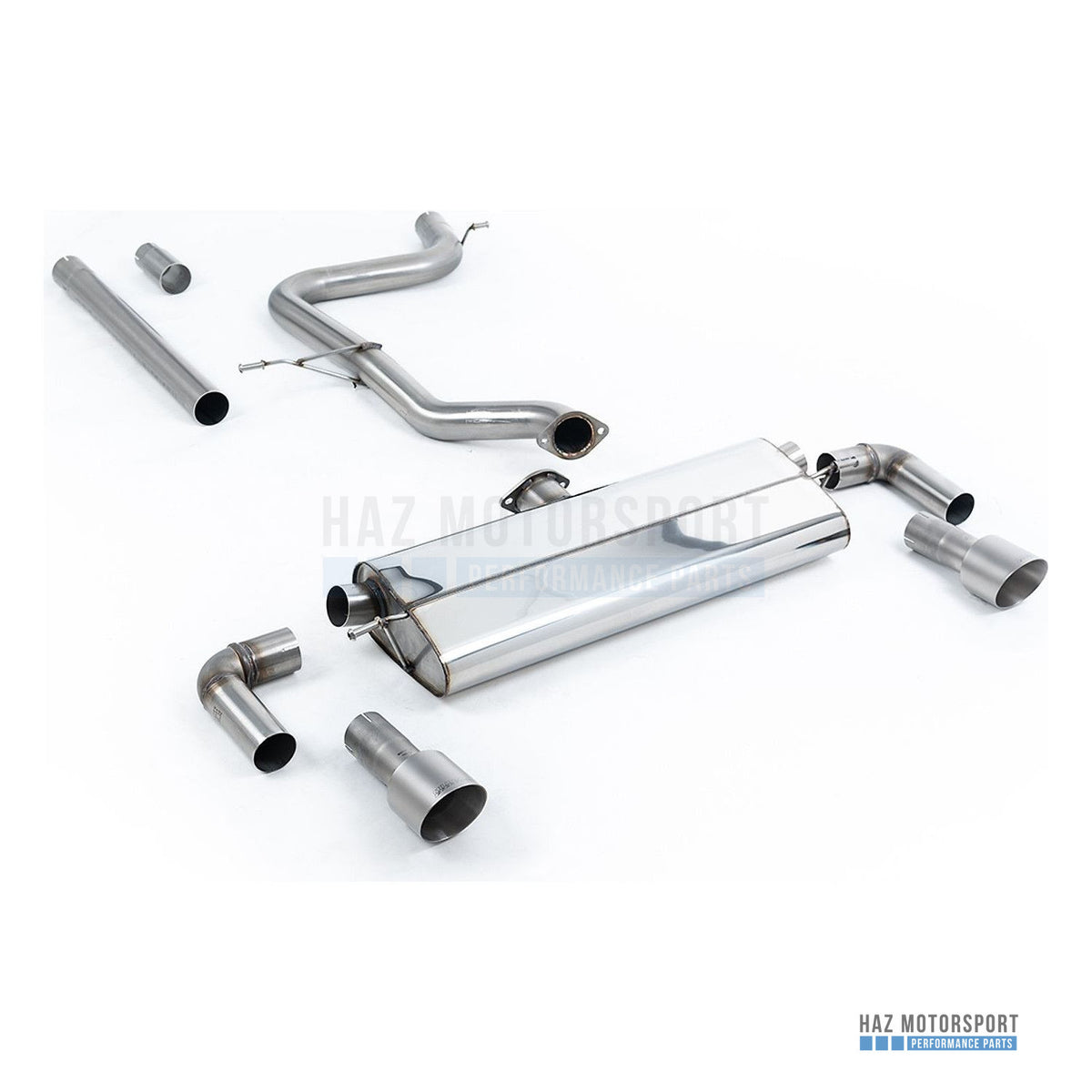 Milltek Sport Non-Resonated (Louder) Cat Back Exhaust – Seat Leon FR 1.8 TSI & VW Golf Mk7.5 1.5 TSI (2017–2021) – photo 7