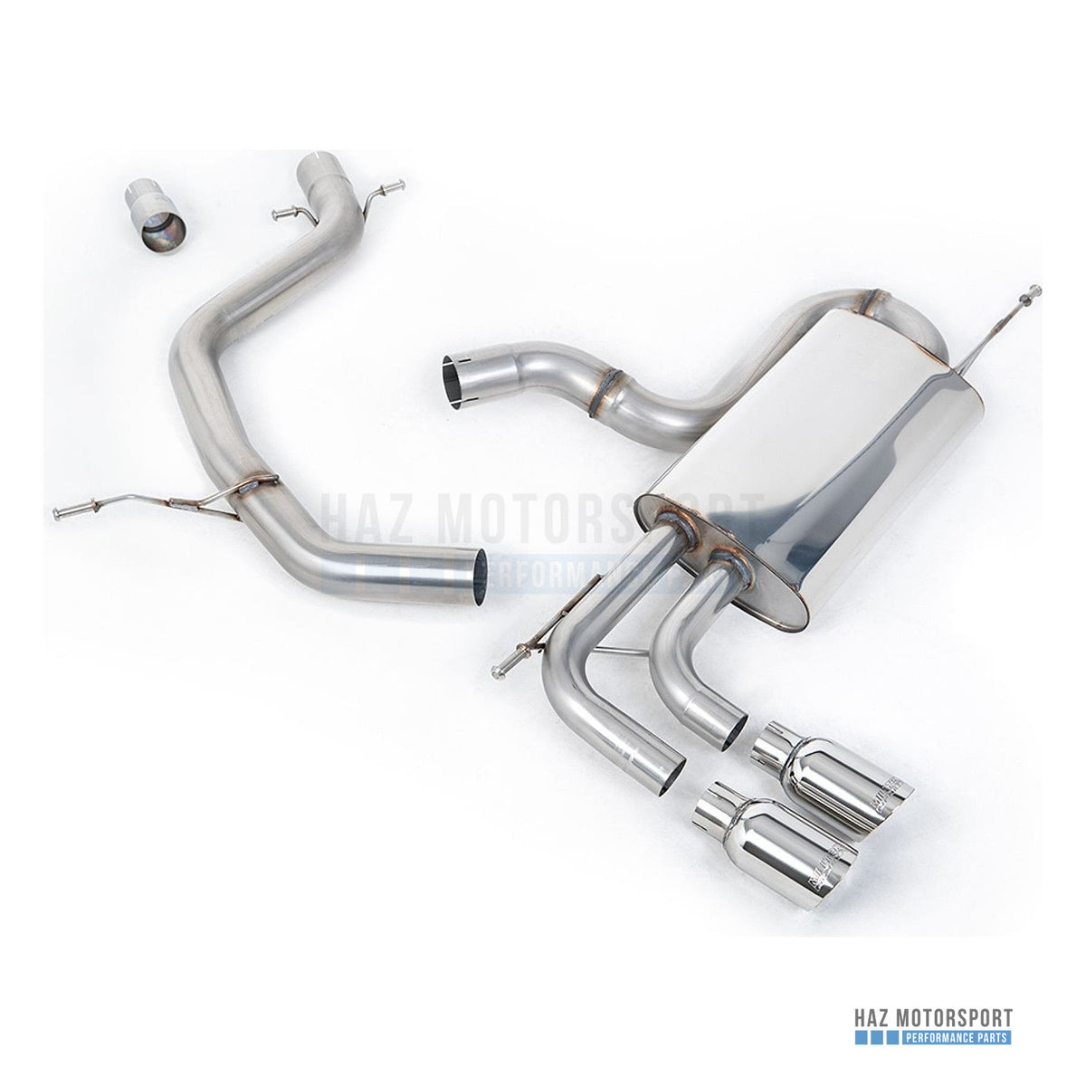 Milltek Sport Non-Resonated (Louder) Cat Back Exhaust – VW Golf Mk6 GT 1.4 TSI 160PS (2009–2013) – photo 1