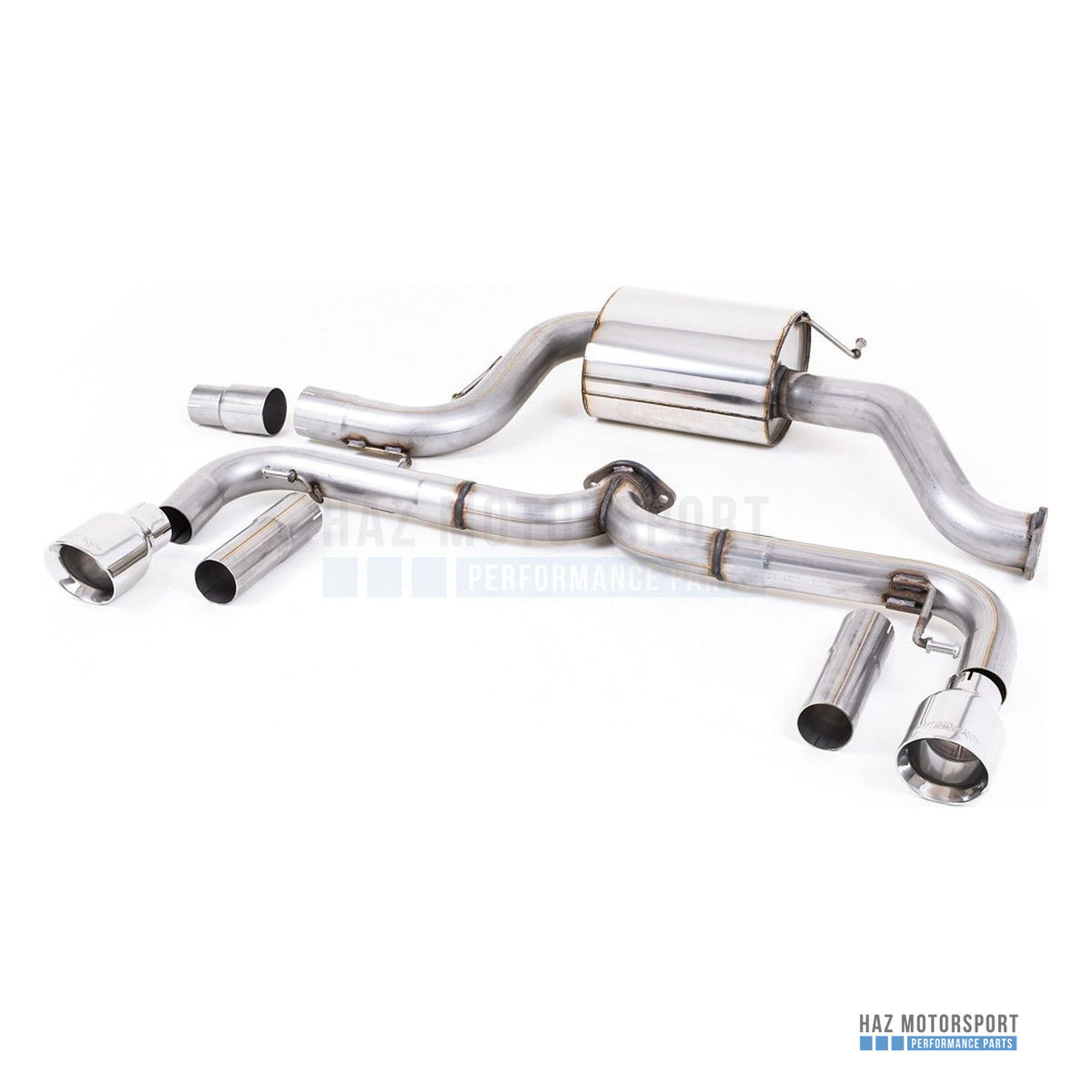 Milltek Sport Non-Resonated (Louder) Cat Back Exhaust – VW Beetle 2.0 TSI (2011–2015) – photo 1