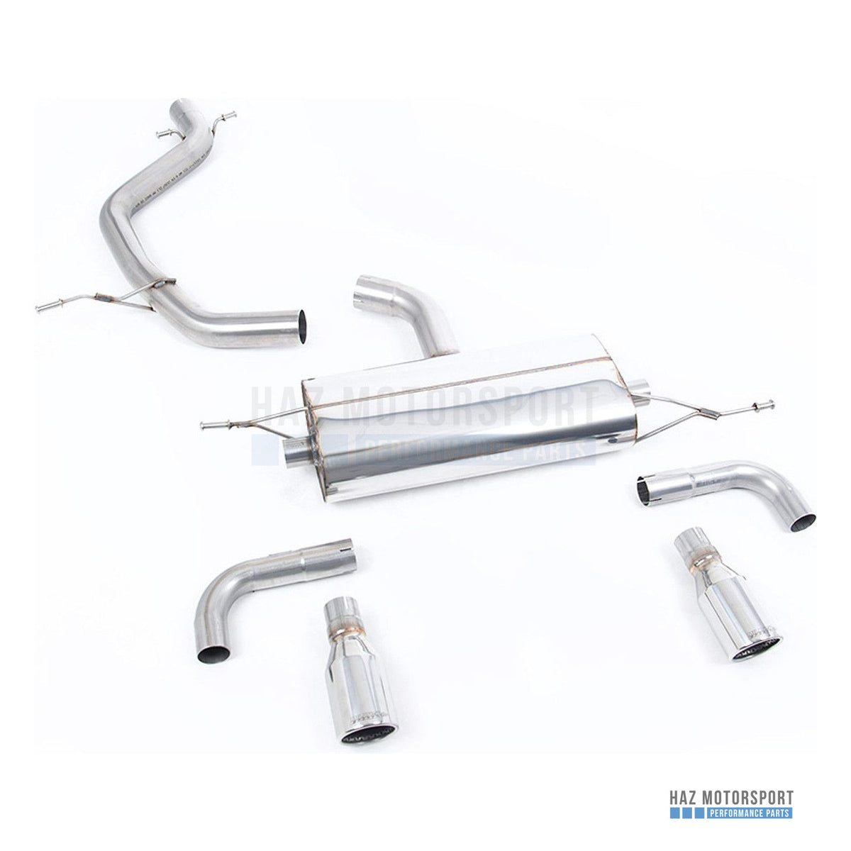 Milltek Sport Non-Resonated (Louder) Cat Back Exhaust – VW Golf GTI Mk6 (2009–2013) – photo 1