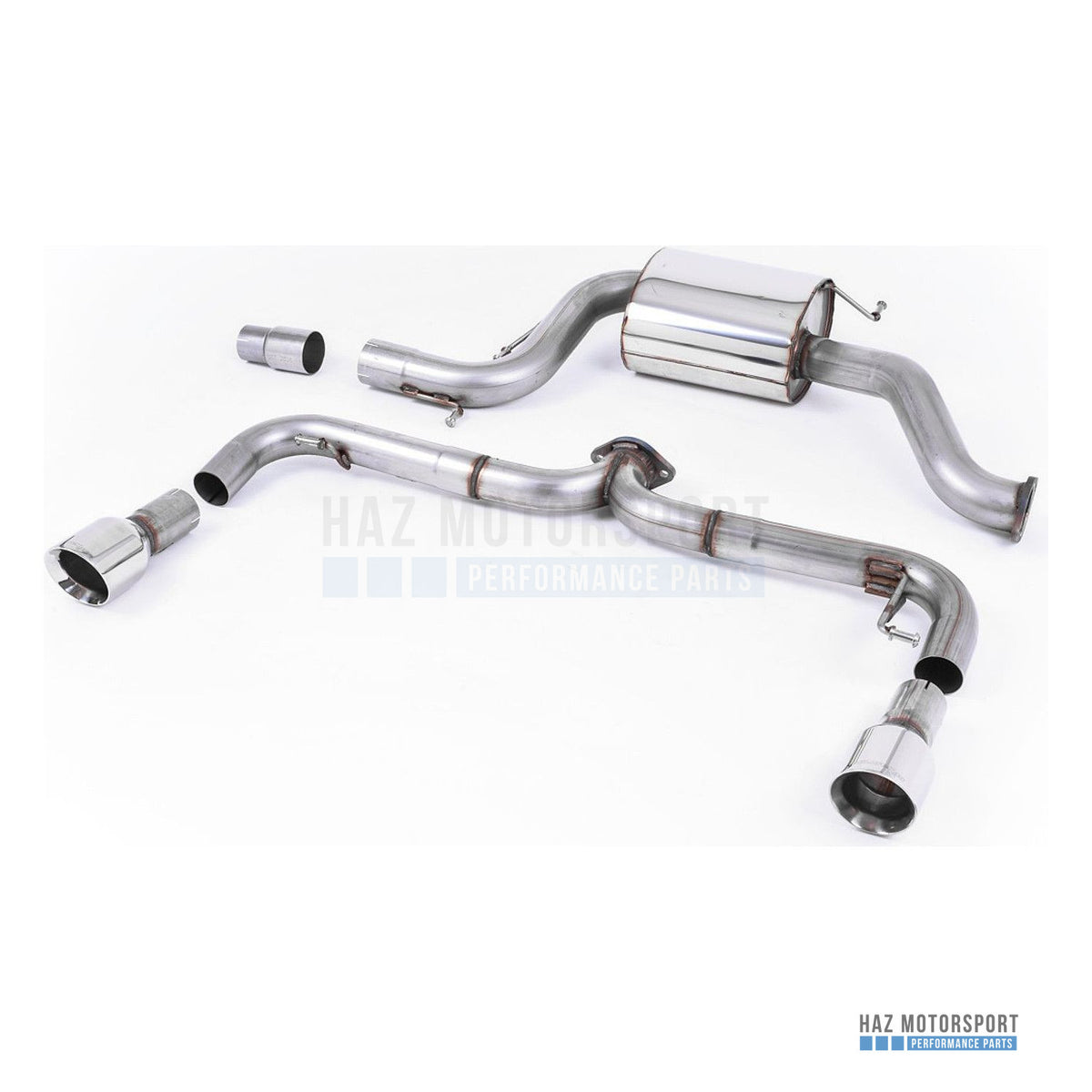 Milltek Sport Non-Resonated (Louder) Cat Back Exhaust – VW Golf Mk6 GTI Edition 35 (2011–2012) – photo 1