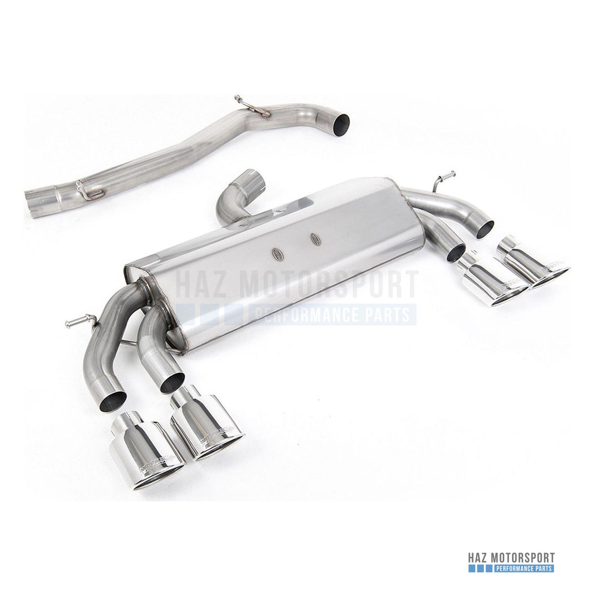Milltek Sport Non-Resonated (Louder) Cat Back Exhaust – VW Golf R Mk7.5 2.0 TSI 310PS (2017–2021) – photo 3