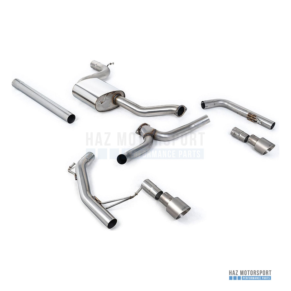 Milltek Sport Non-Resonated (Louder) Cat Back Exhaust – VW Jetta Mk7 GLI 2.0T (2019 on) – photo 5