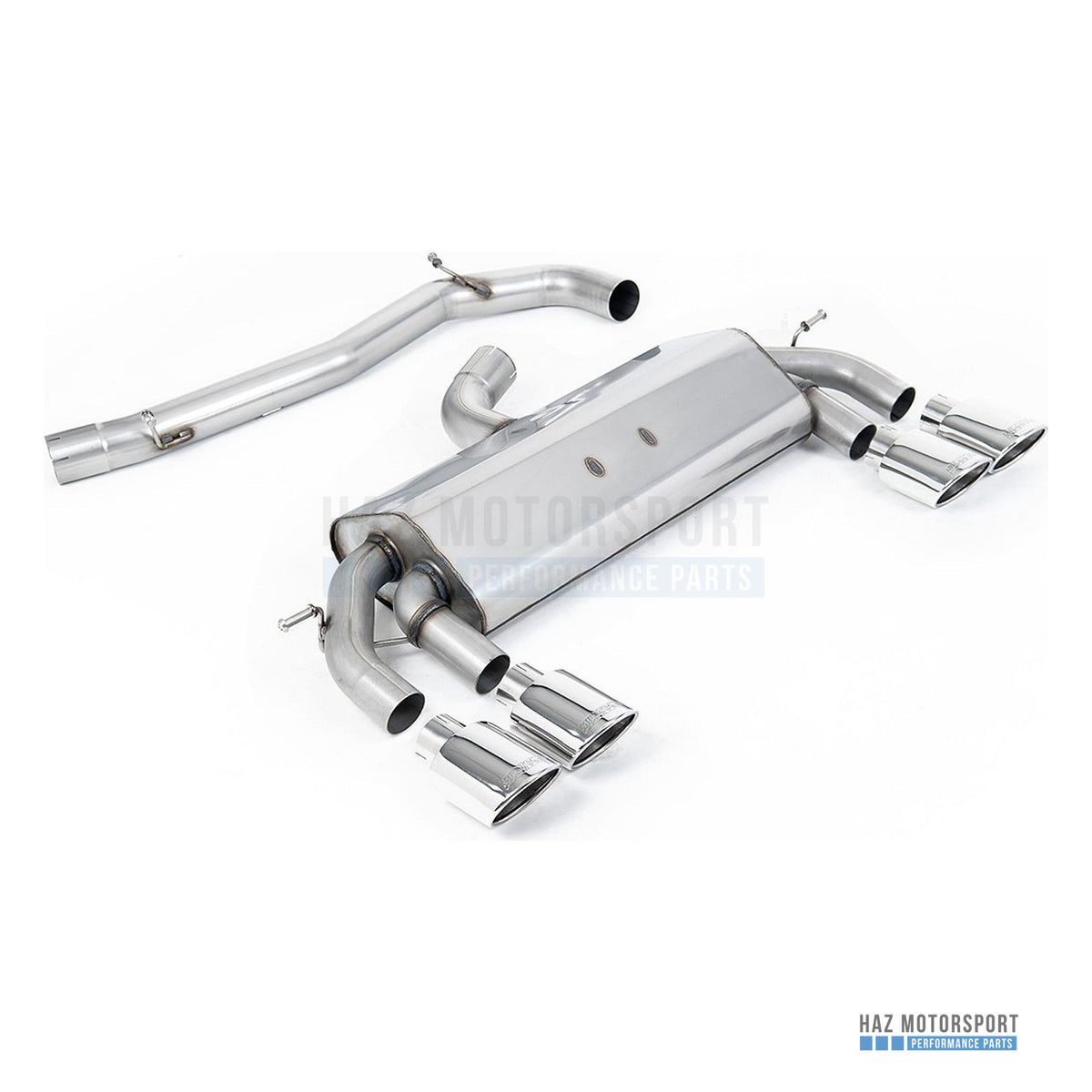 Milltek Sport Non-Resonated (Louder) Cat Back Exhaust – VW Golf R Mk7 2.0 TSI (2014–2016) – photo 14