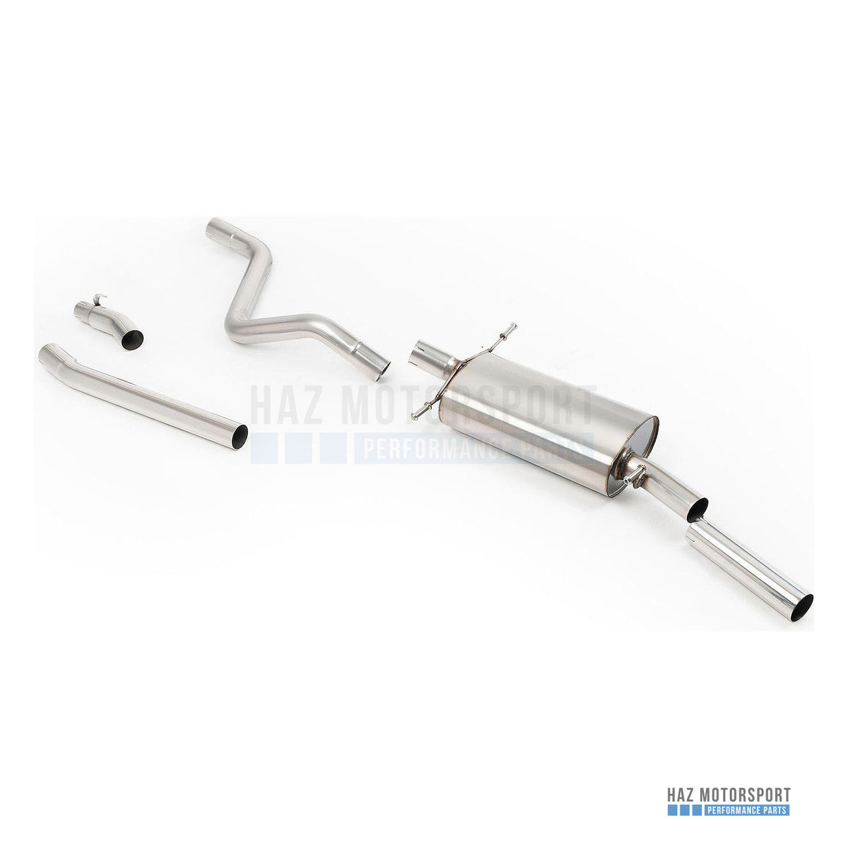 Milltek Sport Non-Resonated (Louder) Front Pipe Back Exhaust – VW Golf GTI Mk1 Cab (1983–1992) – photo 1