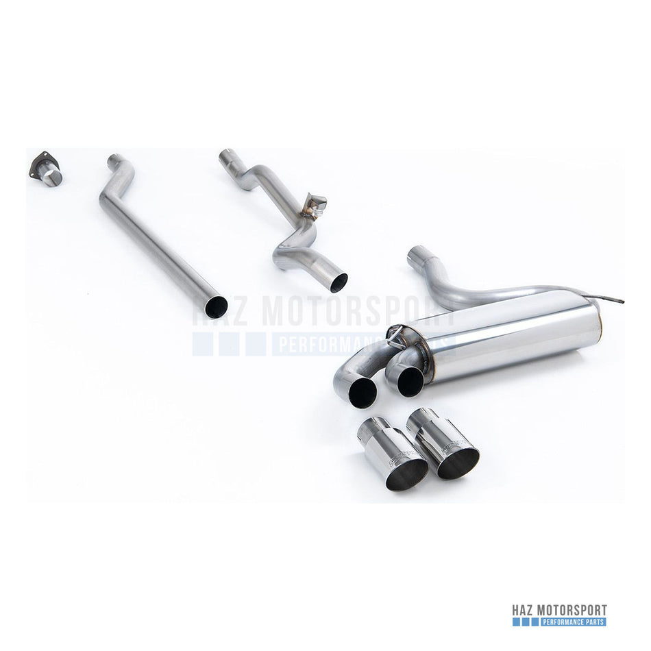 Milltek Sport Non-Resonated (Louder) Front Pipe Back Exhaust – Audi Coupe UR Quattro 20V (1989–1991) – photo 1