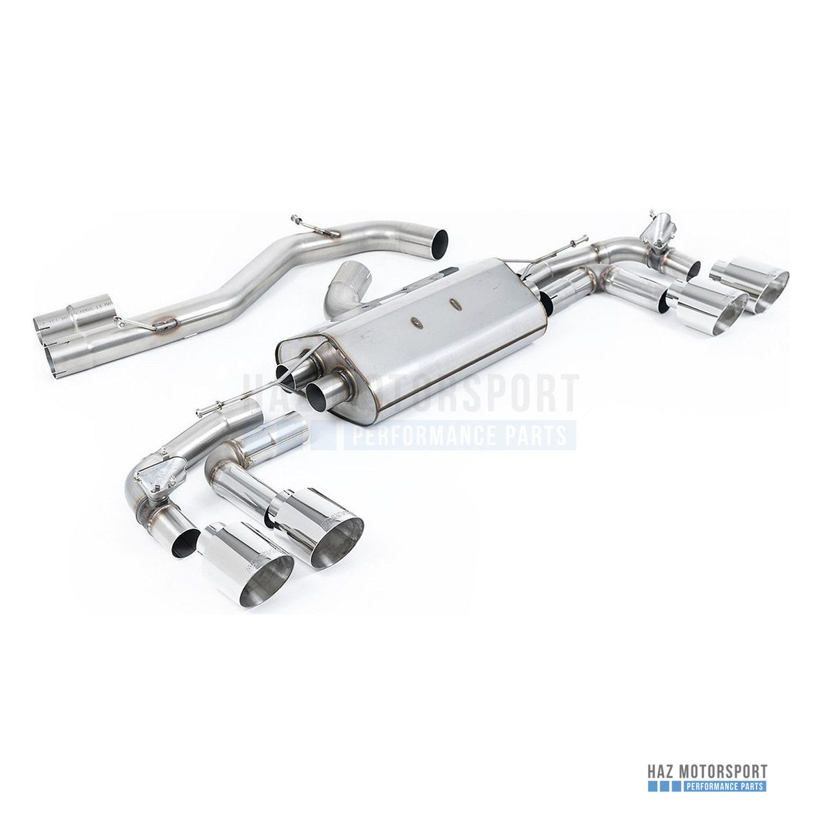 Milltek Sport Non-Resonated (Louder) GPF Back Exhaust – Audi S3 8Y Sportback GPF models (2020 on) – photo 1