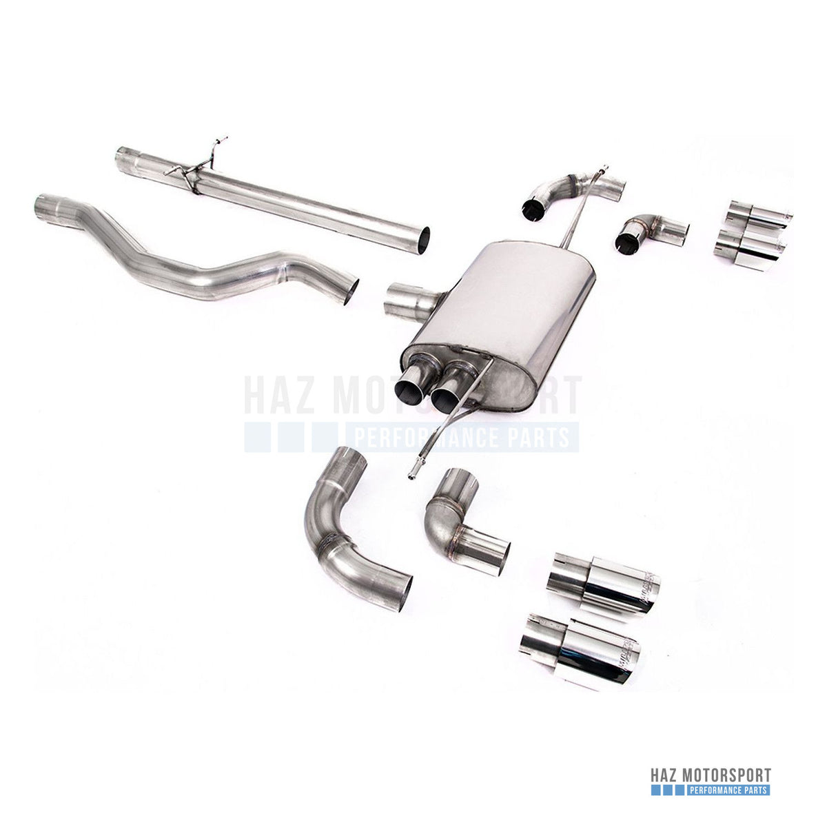 Milltek Sport Non-Resonated (Louder) GPF Back Exhaust – Land Rover Defender 110 3.0 I6 P400 (2020 on) – photo 1