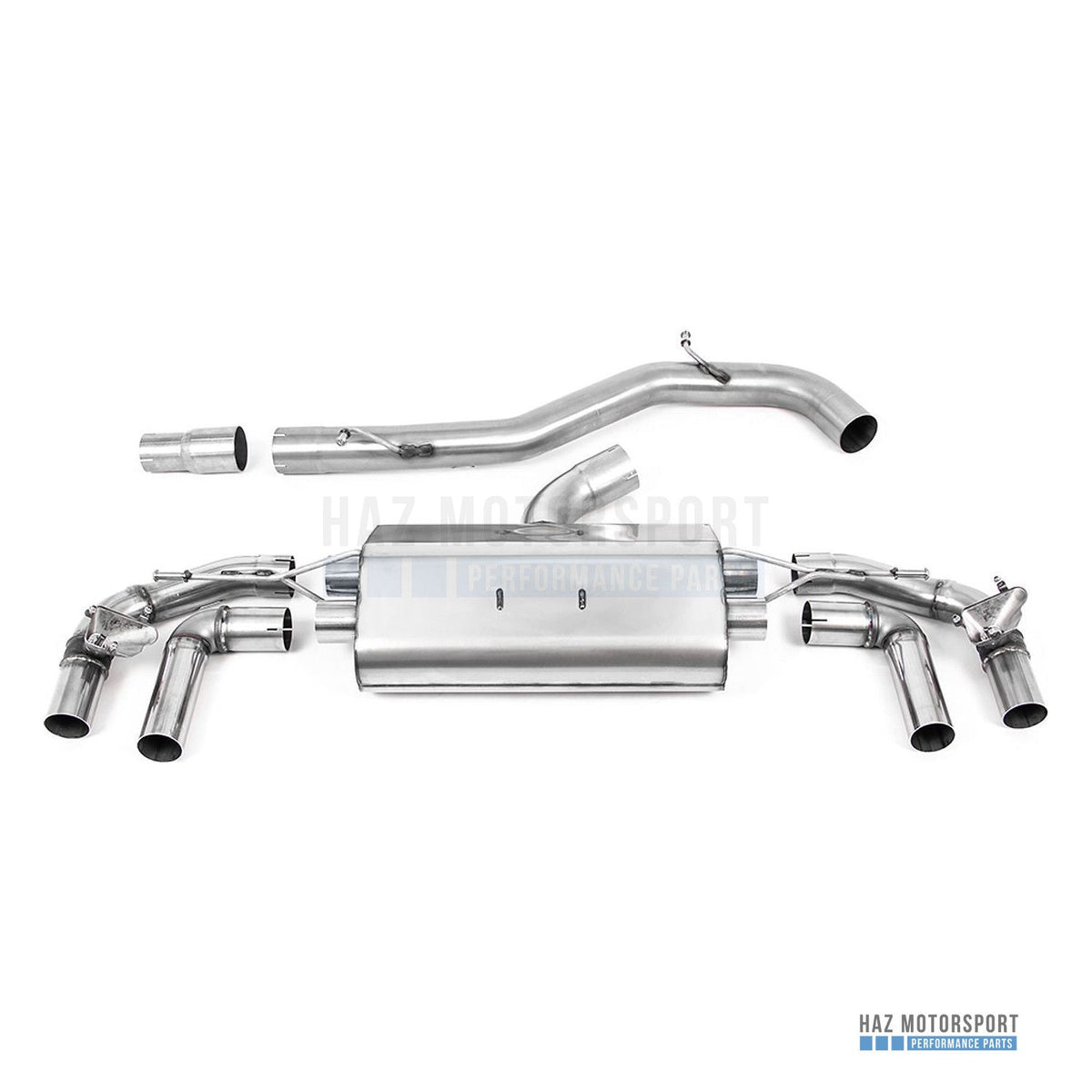 Milltek Sport Non-Resonated (Louder) GPF Back Exhaust – VW Golf R Mk8 & Mk8.5 2.0 TSI (2021 on) – photo 9