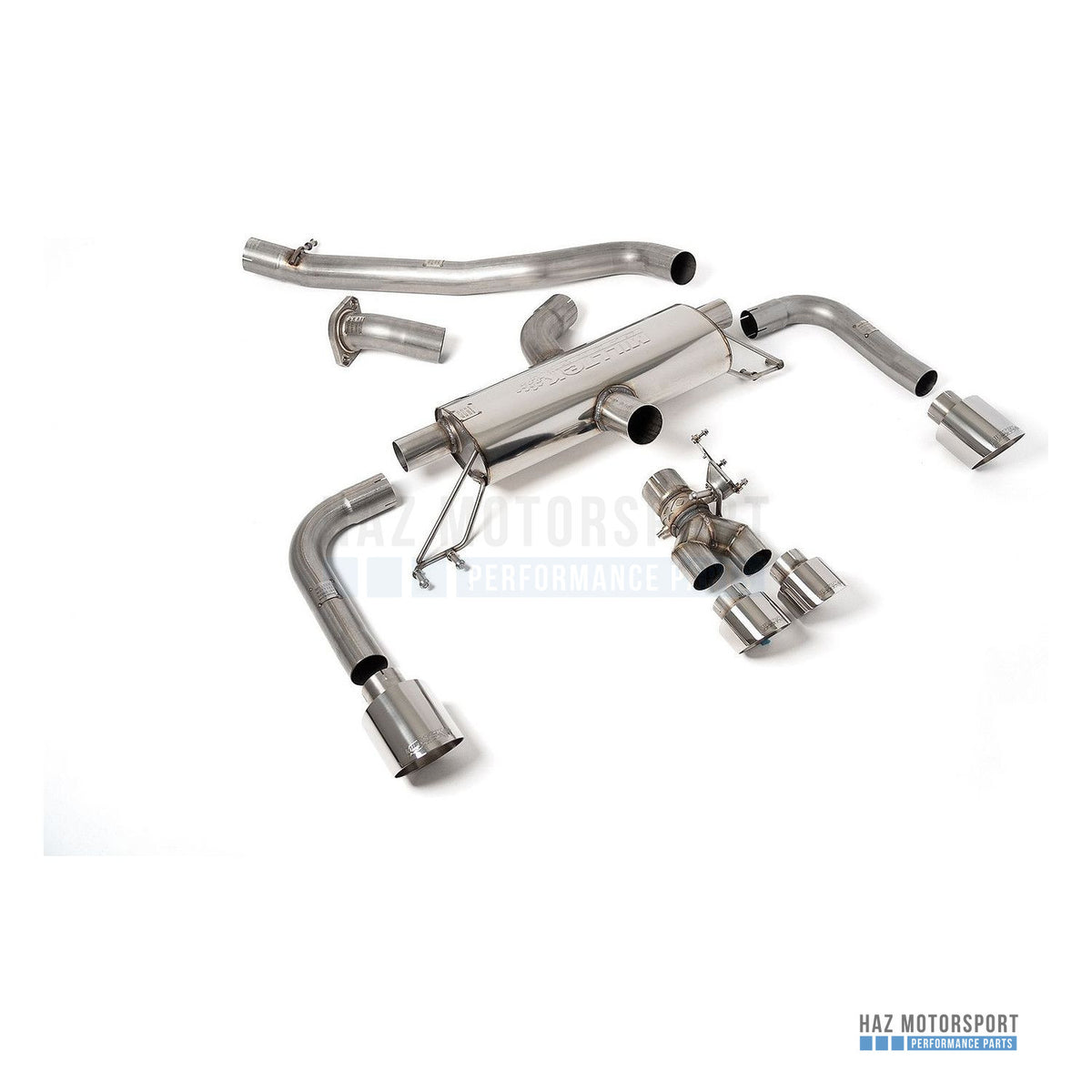 Milltek Sport Non-Resonated (Louder) Secondary Cat Back Exhaust – Toyota GR Corolla 1.6 Turbo (2023 on) – photo 1