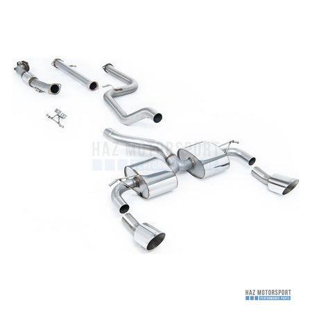 Milltek Sport Non-Resonated (Louder) Turbo Back Exhaust – Ford Focus Mk2 RS (2009–2010) – photo 1