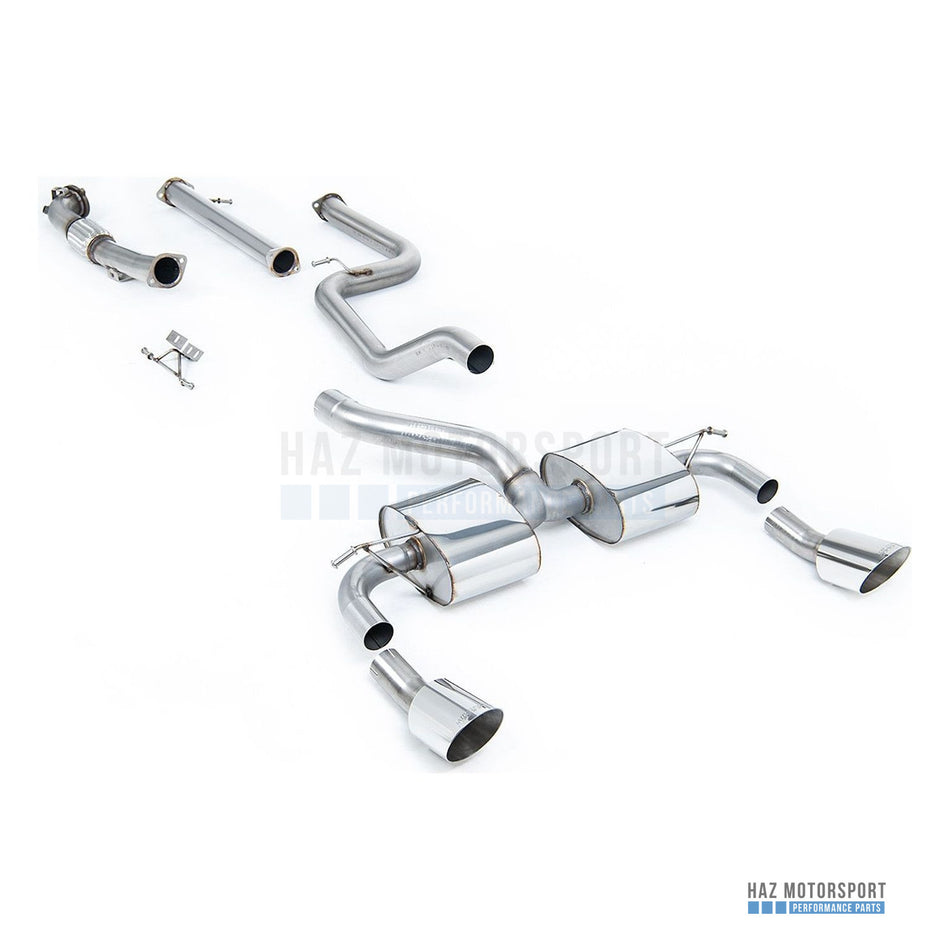 Milltek Sport Non-Resonated (Louder) Turbo Back Exhaust – Ford Focus Mk2 RS (2009–2010) – photo 1