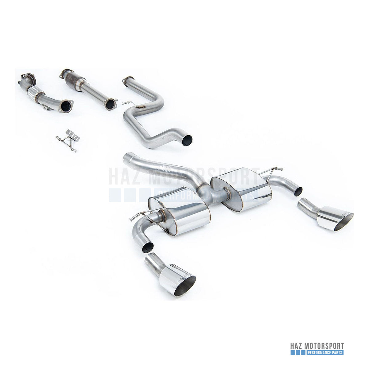 Milltek Sport Non-Resonated (Louder) Turbo Back Exhaust – Ford Focus Mk2 RS (2009–2010) – photo 6