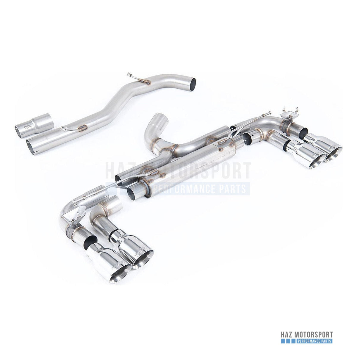 Milltek Sport Race (Loudest) 80mm Cat Back Exhaust – VW Golf R Mk7 2.0 TSI (2014–2016) – photo 1