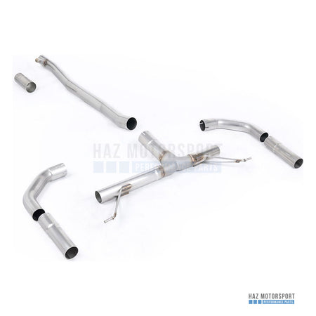 Milltek Sport Race (Loudest) 3" Non-Valved Front Pipe Back Exhaust System (Uses OE Tips) – Mercedes-AMG A35 Saloon V177 / CLA35 C118 / X118 Non-GPF (2019 on) – photo 1