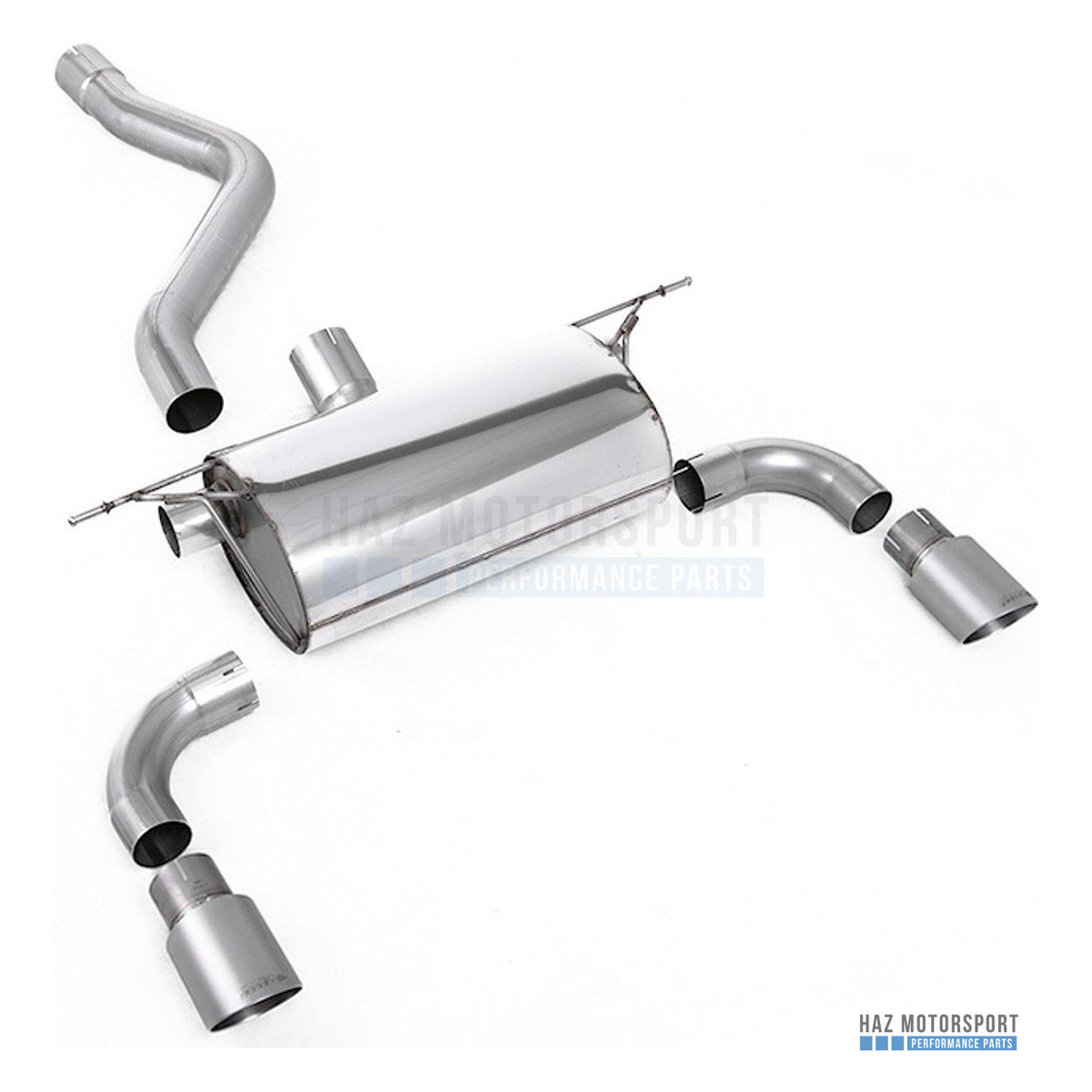 Milltek Sport Resonated (Quieter) 3" Rear Silencer with GT-90 Tips, EC Approved – BMW M135i F20 / F21 Non xDrive (2012–2016) – photo 7