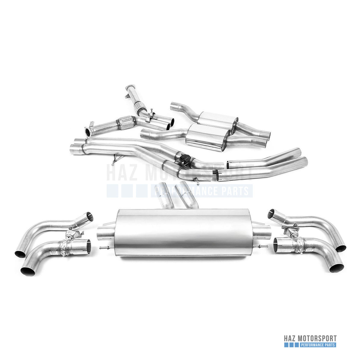 Milltek Sport Resonated (Quieter) Cat Back Exhaust – Audi RSQ8 (2020 on) – photo 1