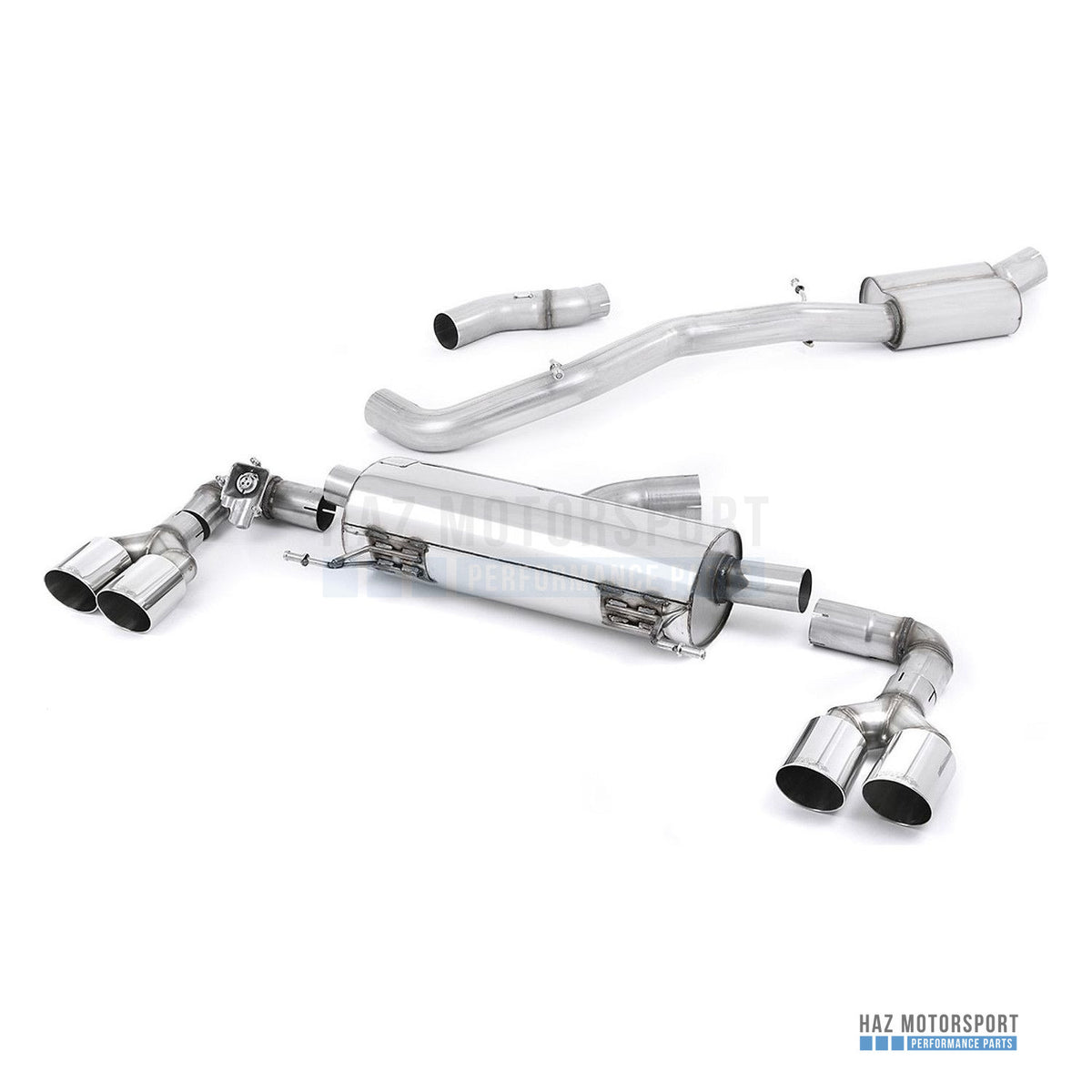 Milltek Sport Resonated (Quieter) Cat Back Exhaust – Audi S1 (2014–2018) – photo 1