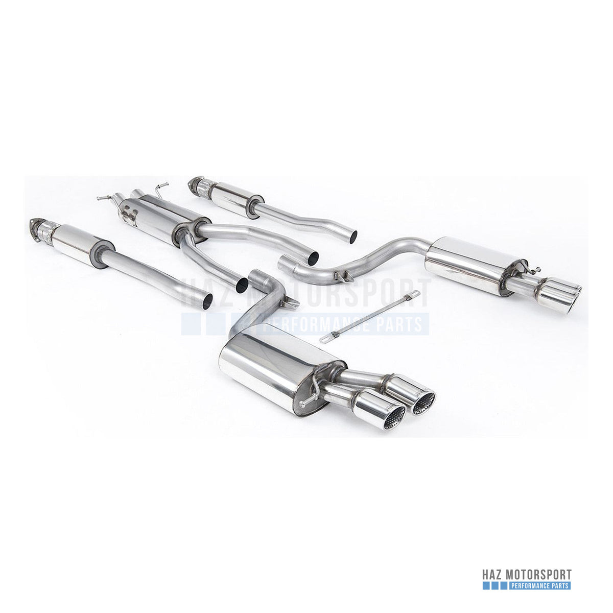 Milltek Sport Resonated (Quieter) Cat Back Exhaust – Audi S6 V10 C6 (2006–2012) – photo 1